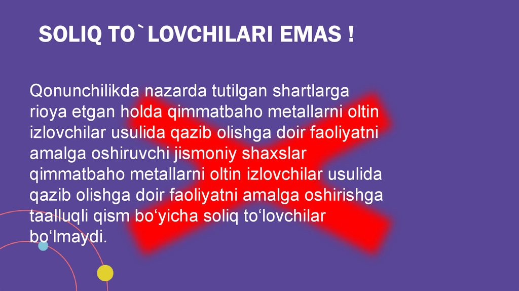 SOLIQ TO`LOVCHILARI EMAS !