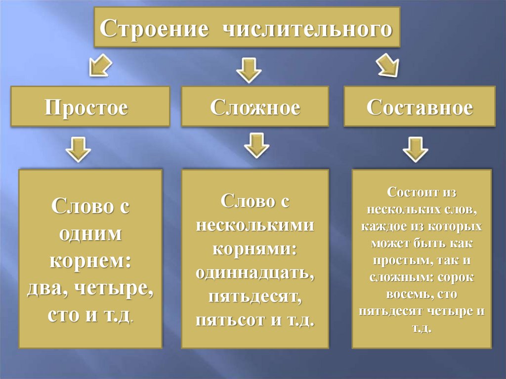 Простые и составные числительные 6 класс презентация