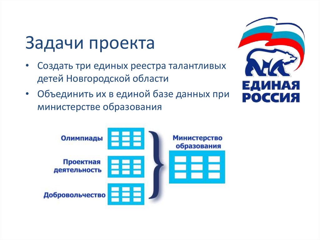 Федеральные партийные проекты единой россии