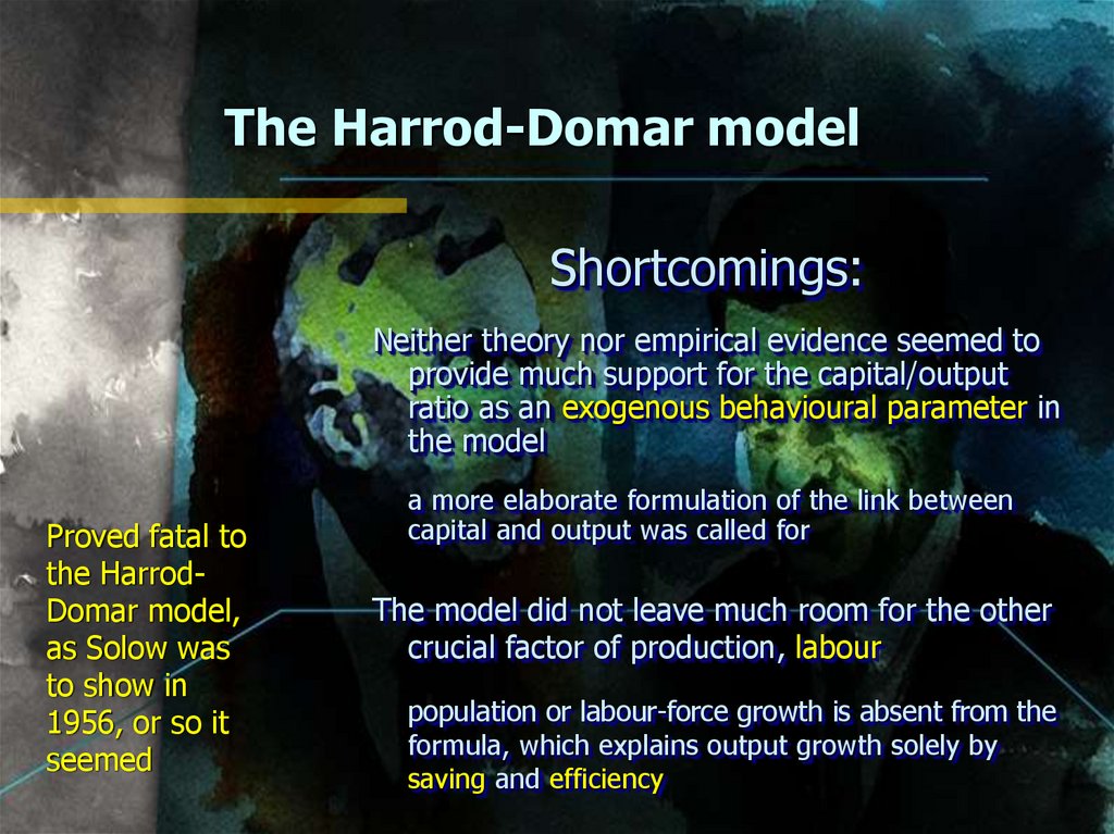 The Harrod-Domar model