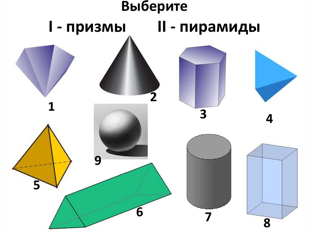 Предметы похожие на призму картинки для детей