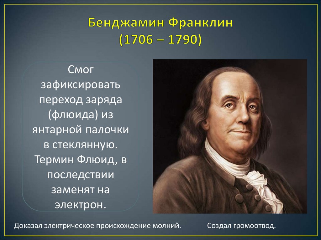 Что изобрел бенджамин франклин