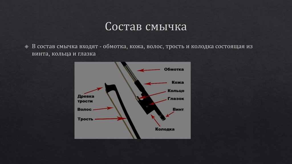 Состав смычка