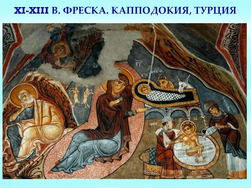 XI-XIII в. Фреска. Капподокия, Турция