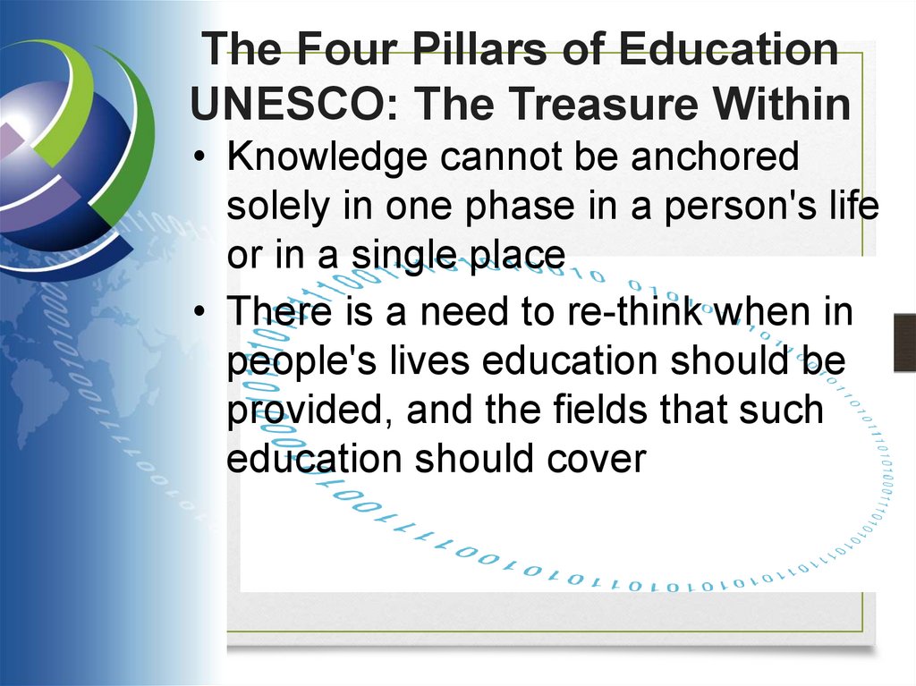 The Four Pillars of Education UNESCO: The Treasure Within