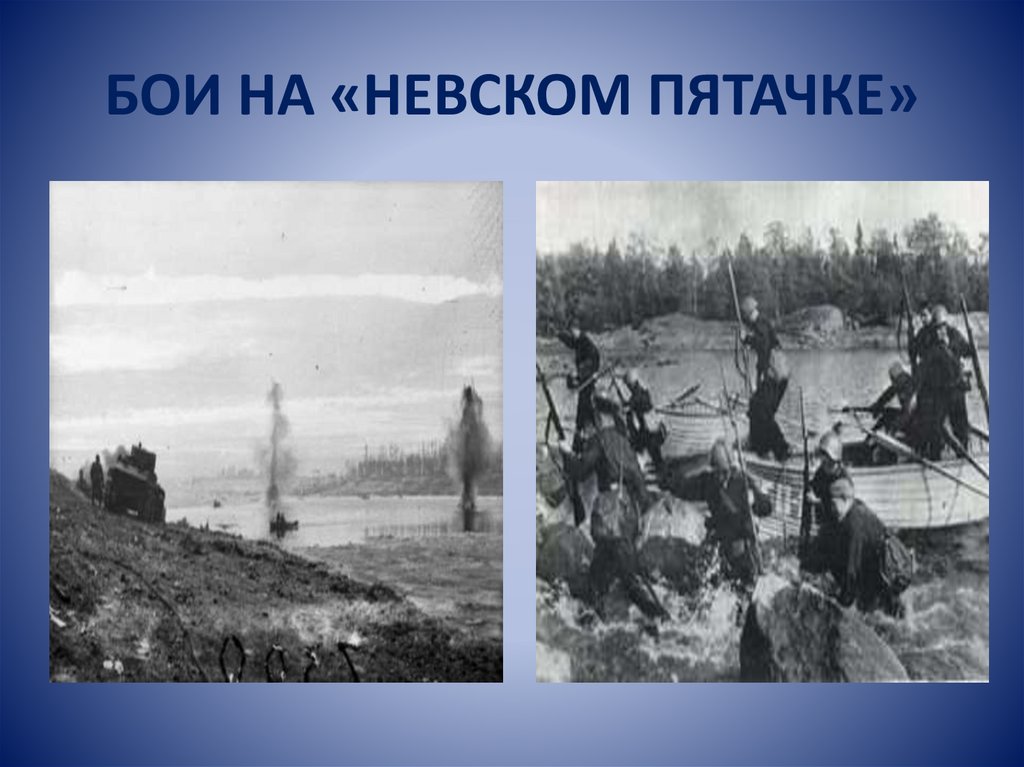 БОИ НА «НЕВСКОМ ПЯТАЧКЕ»