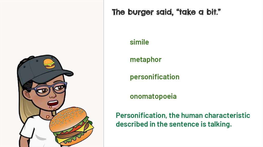 Figurative Language Examples With Food