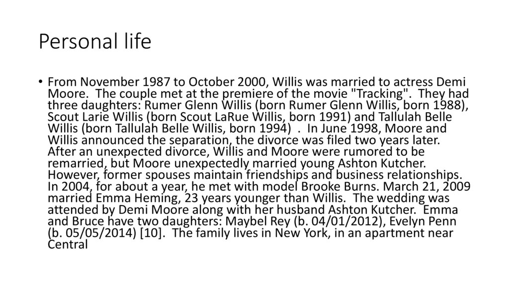 Personal life презентация онлайн