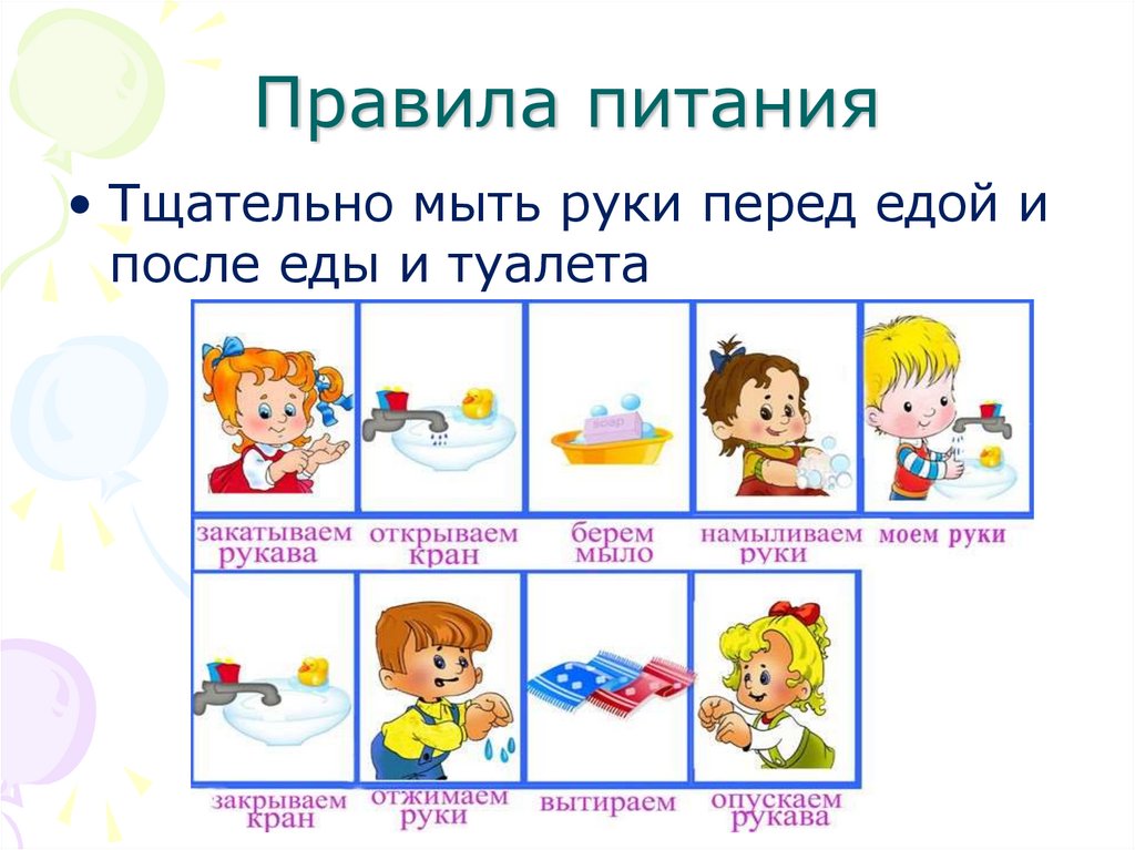 Правила питания