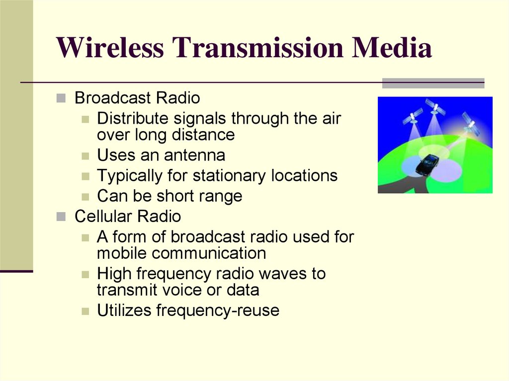 Wireless Transmission Media