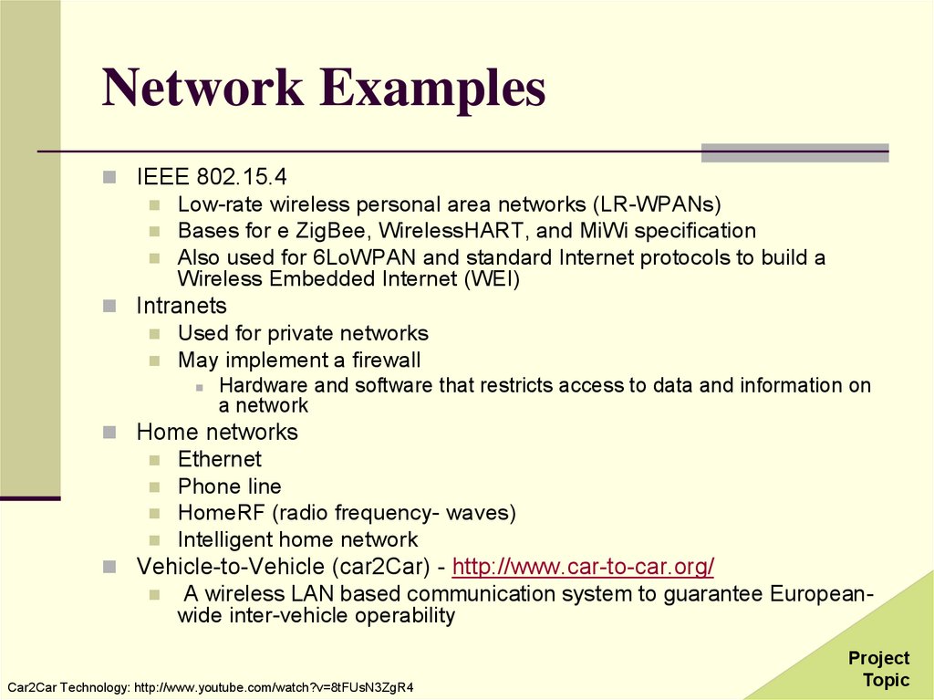 Network Examples