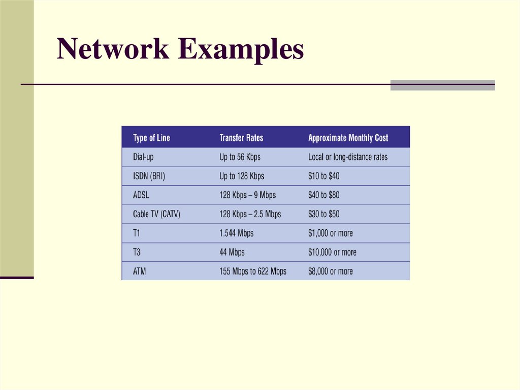 Network Examples