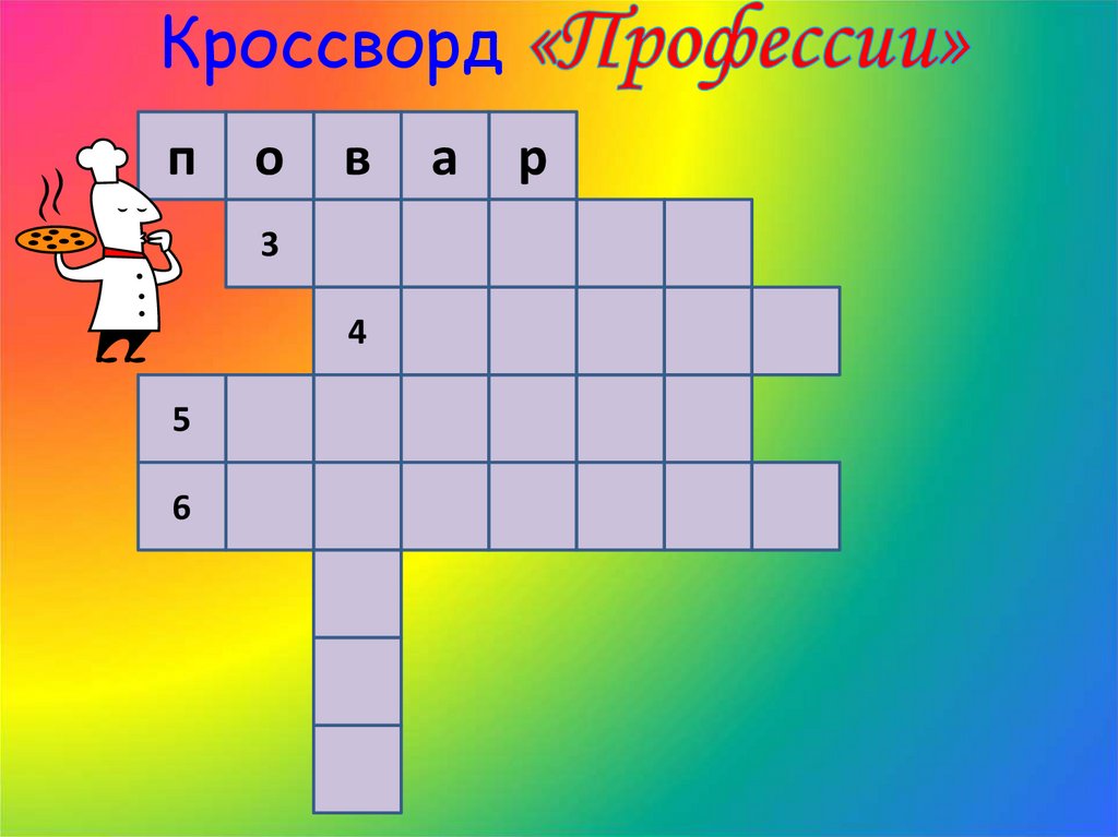 Кроссворд «Профессии»