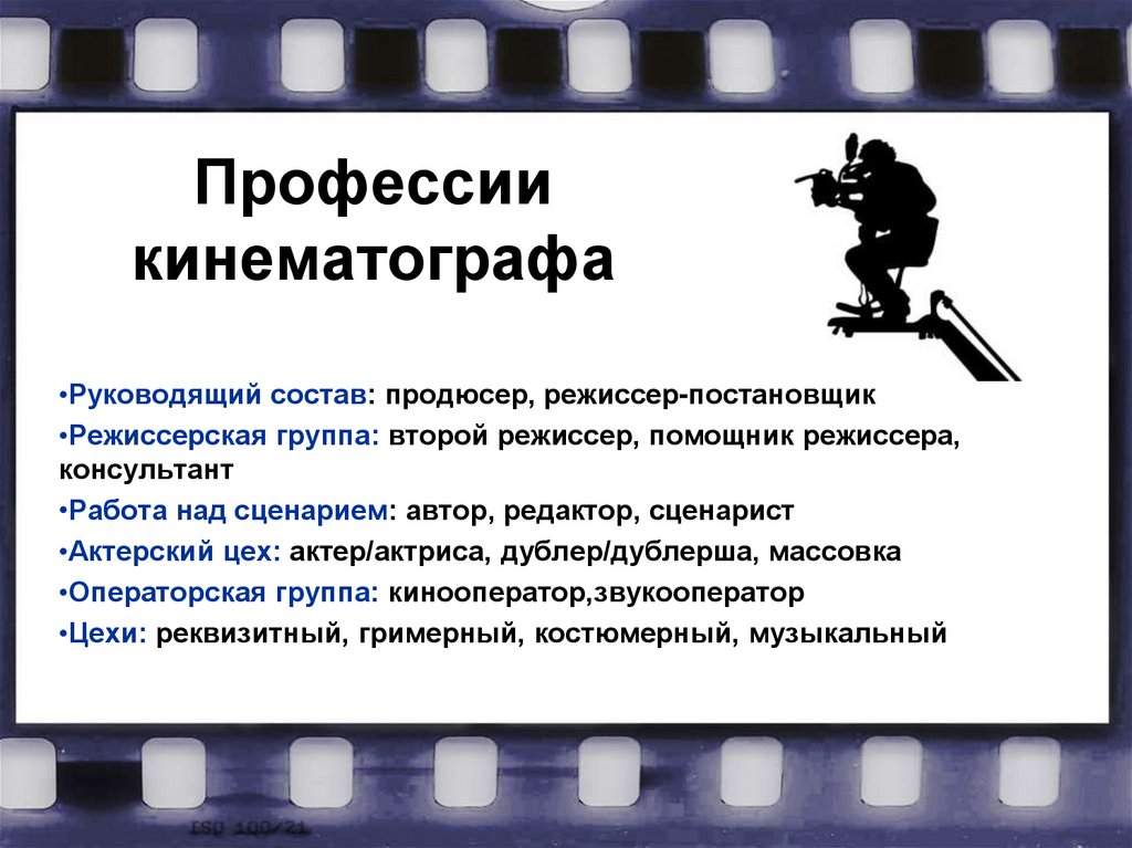 Профессии кинематографа