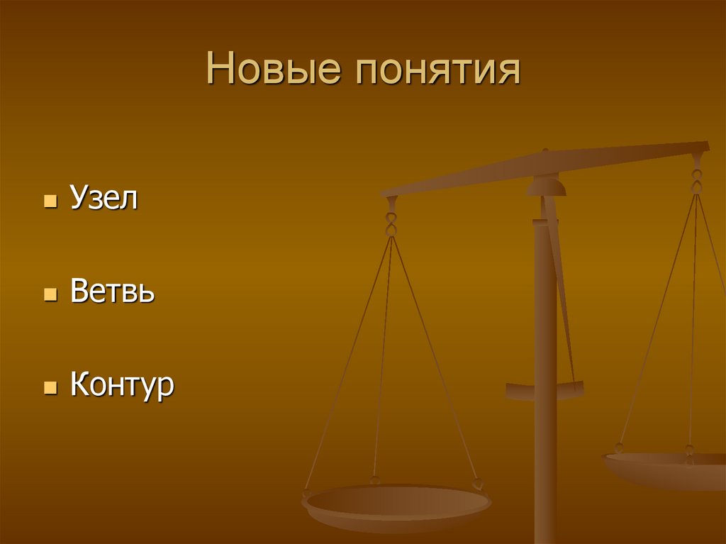 Новые понятия