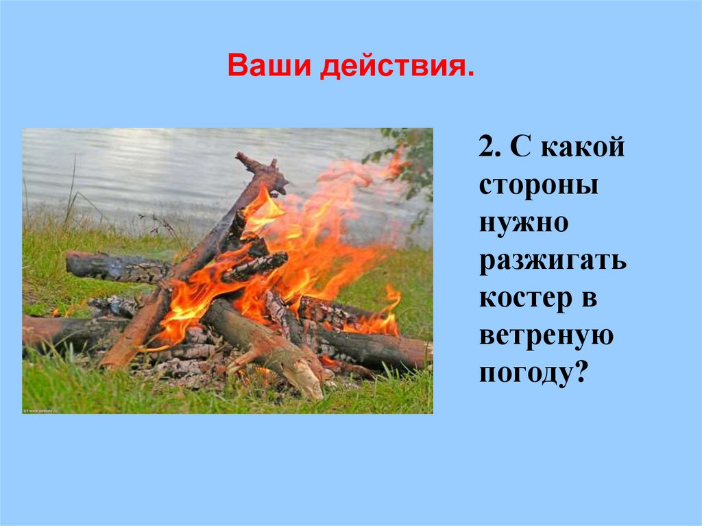 Ваши действия.