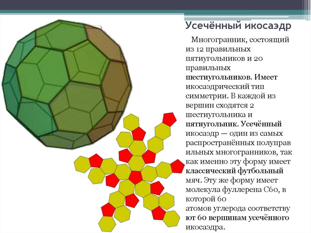 Как сделать усеченный икосаэдр из бумаги схема