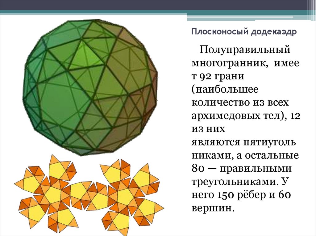 Схема развернутого додекаэдра