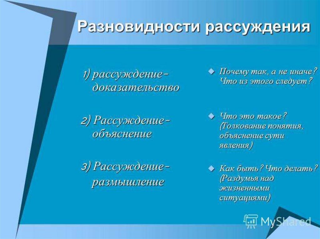 Рассуждение объяснение урок в 6 классе разумовская презентация