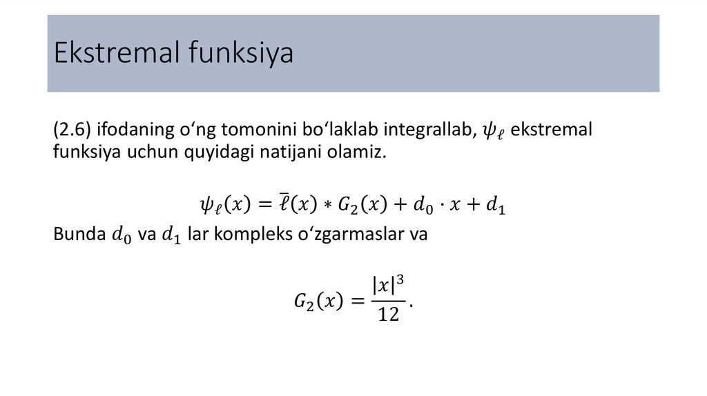 Ekstremal funksiya