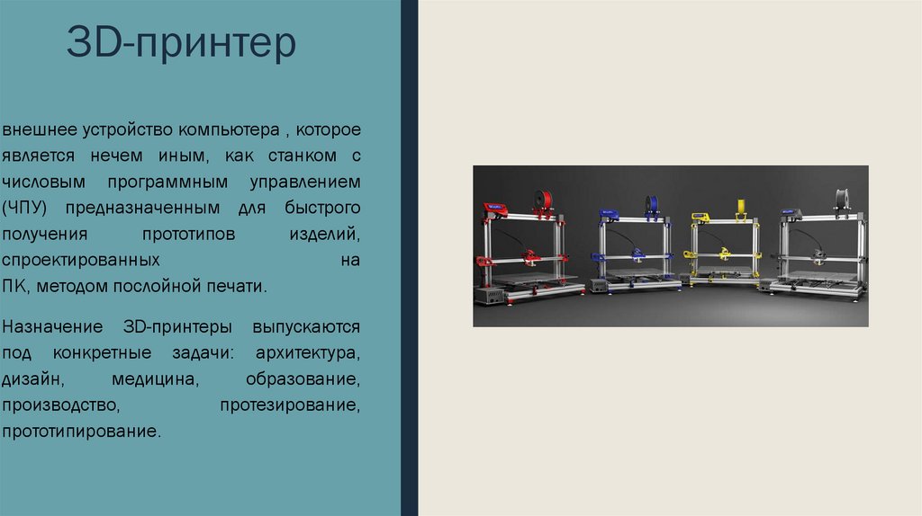 3d печать презентация