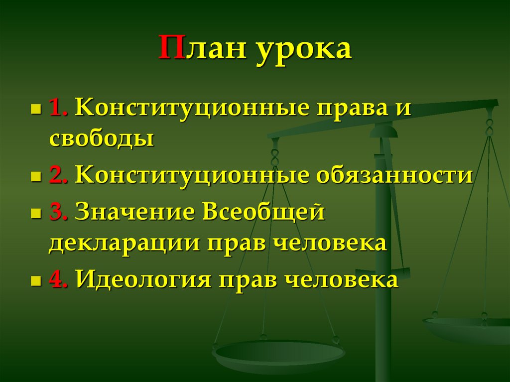 Урок конституционное право 10 класс презентация