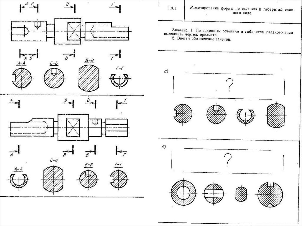 Поперечное сечение рисунок