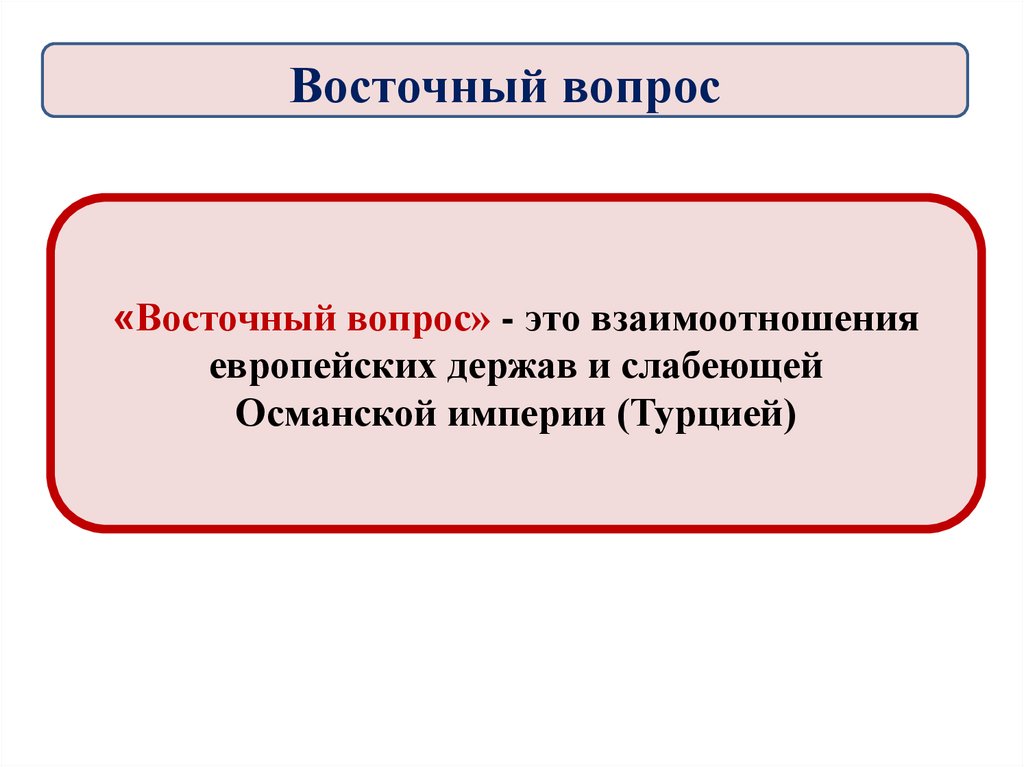 Восточный вопрос фото