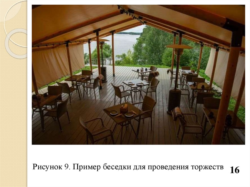 Рисунок 9. Пример беседки для проведения торжеств