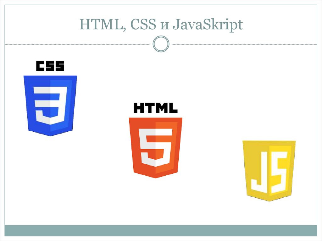 HTML, CSS и JavaSkript