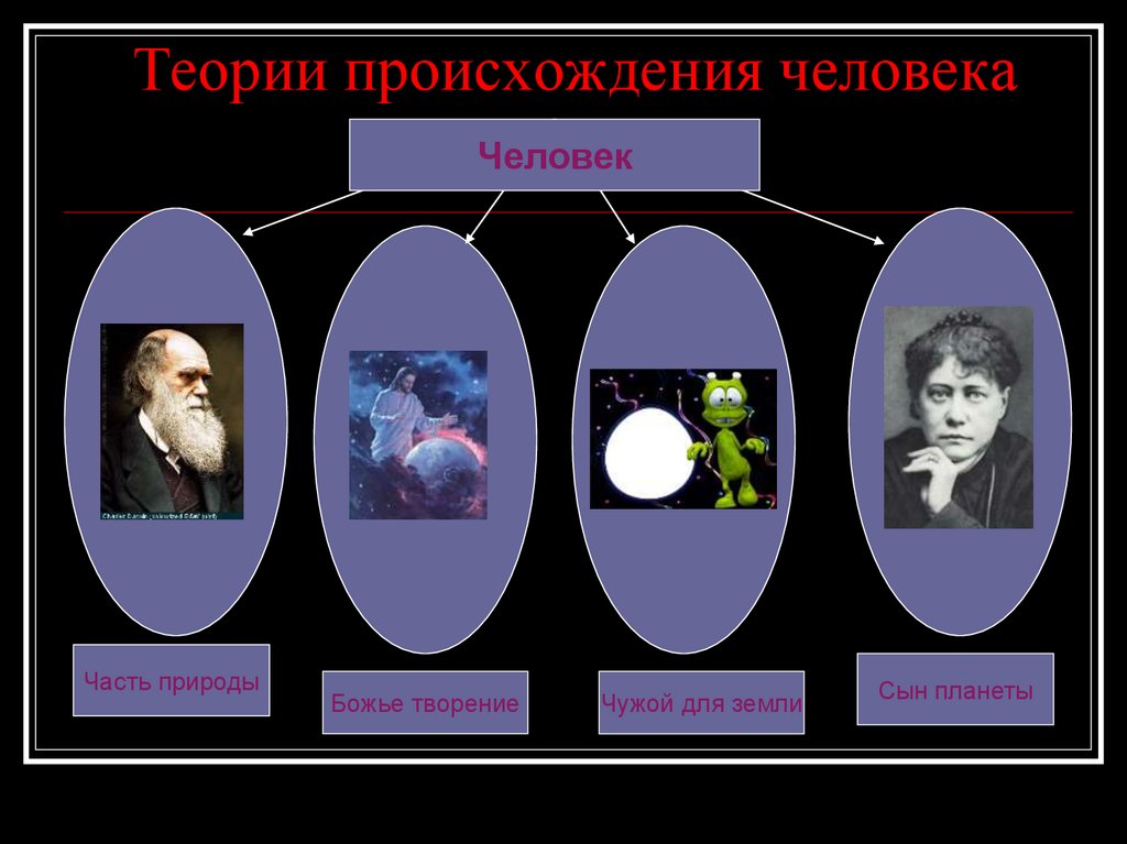 Какие теории происхождения человека