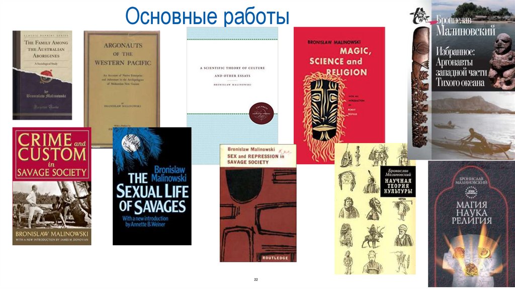 Основные работы