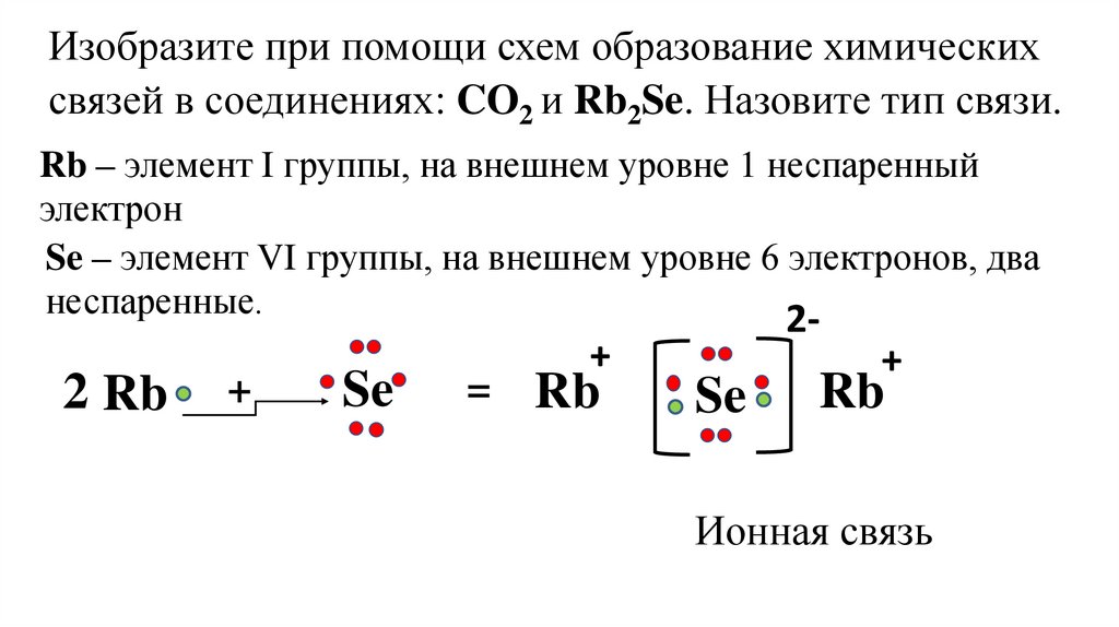 Контрольная работа химическая связь 11 класс