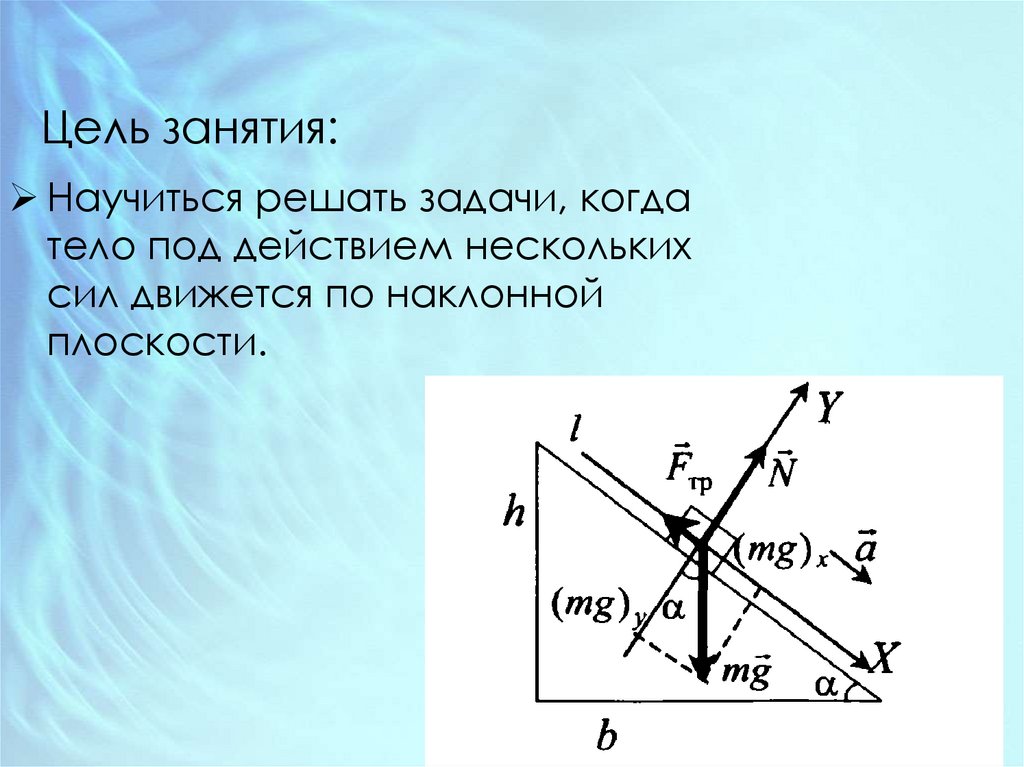 Движение по наклонной плоскости