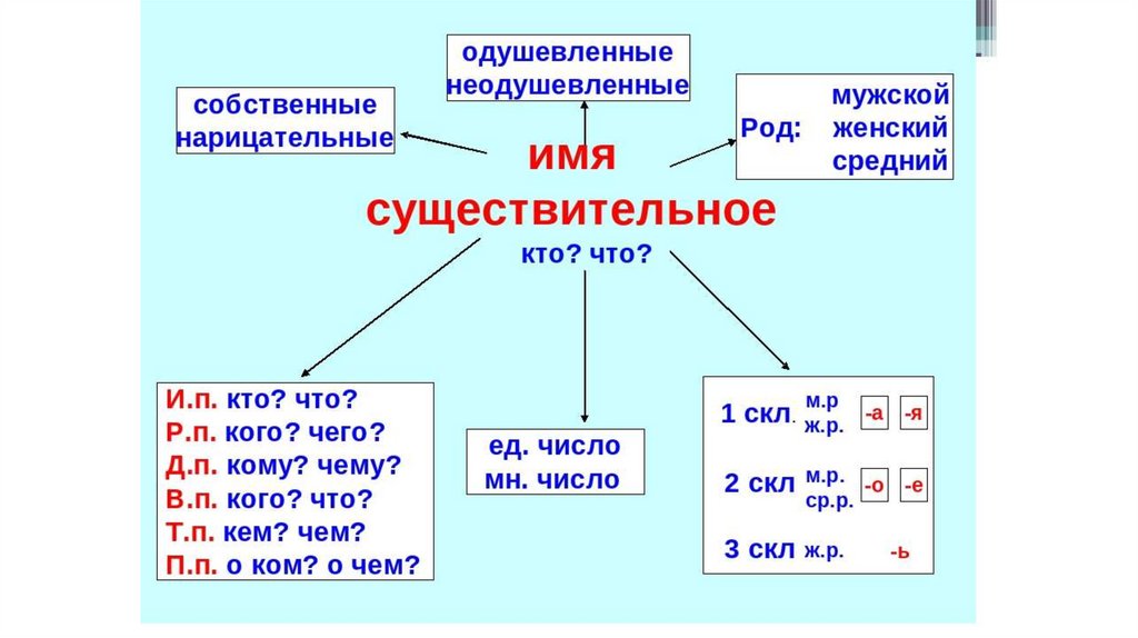 Что такое существительное 3 класс русский язык