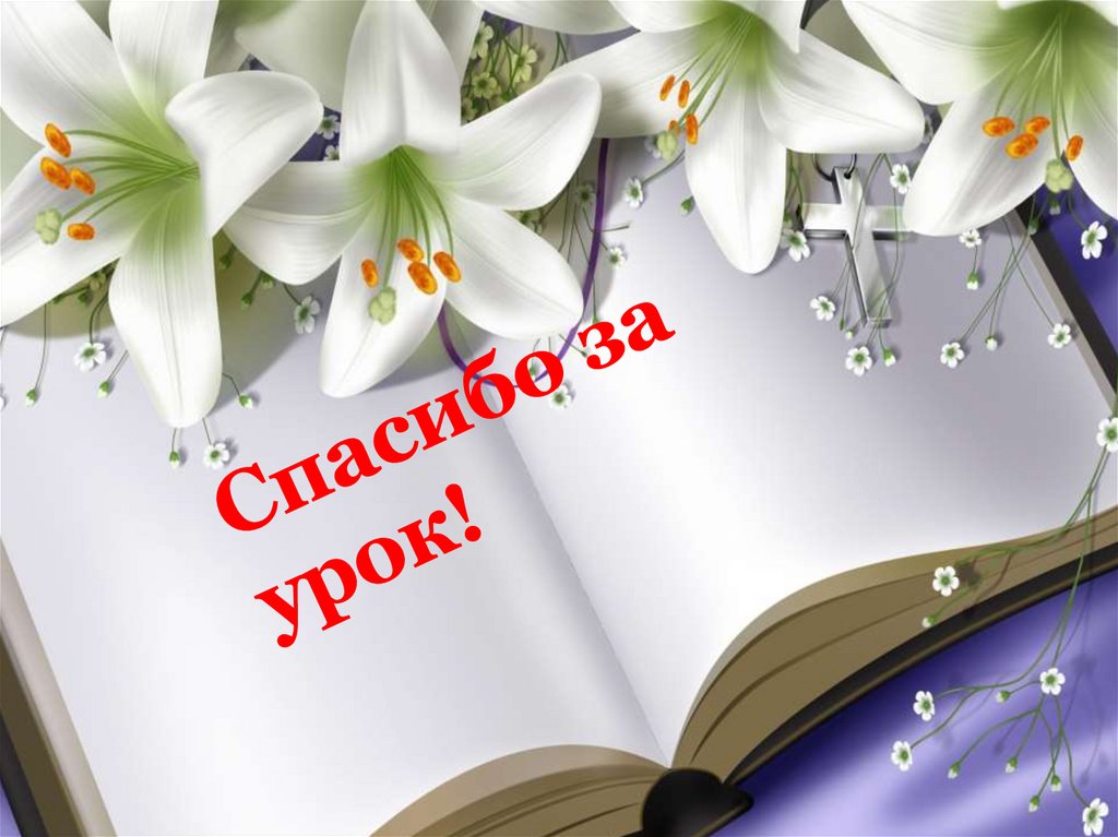 Спасибо за урок!