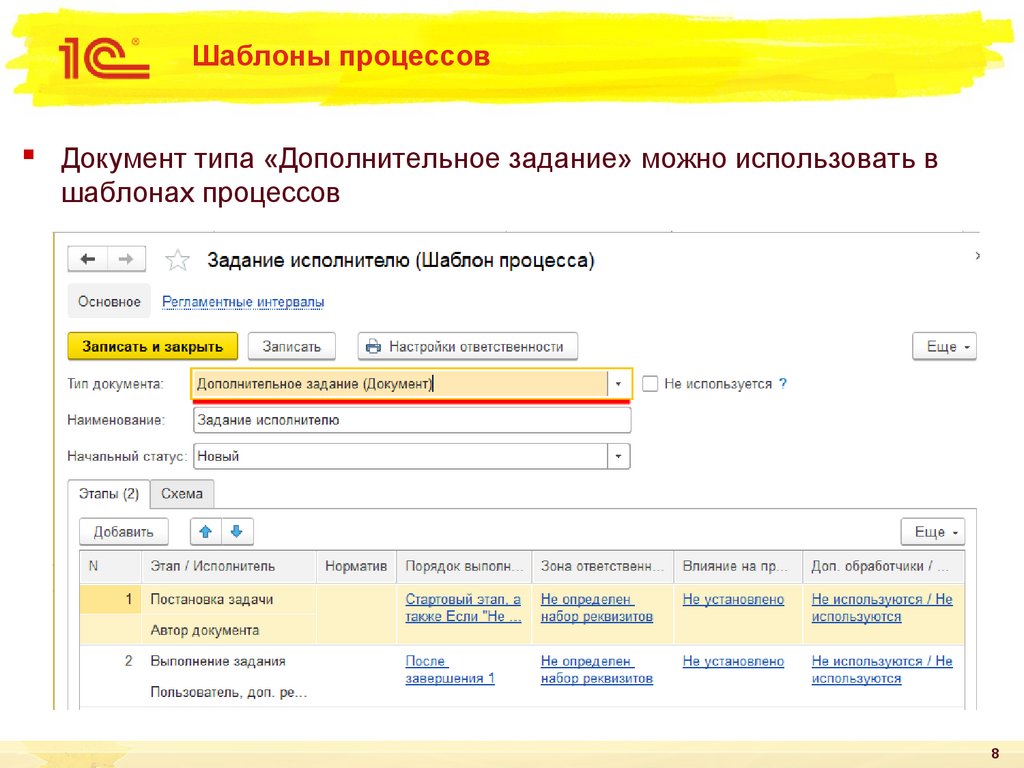 Шаблоны процессов