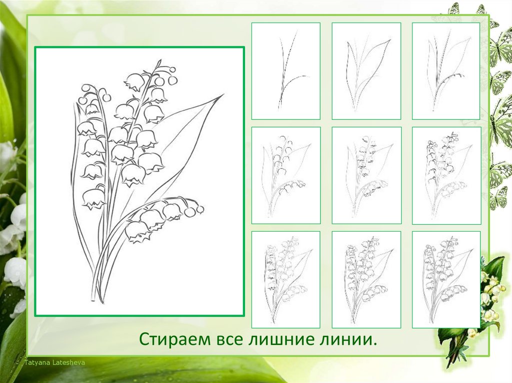 Поэтапное рисование весенних цветов 3 класс презентация