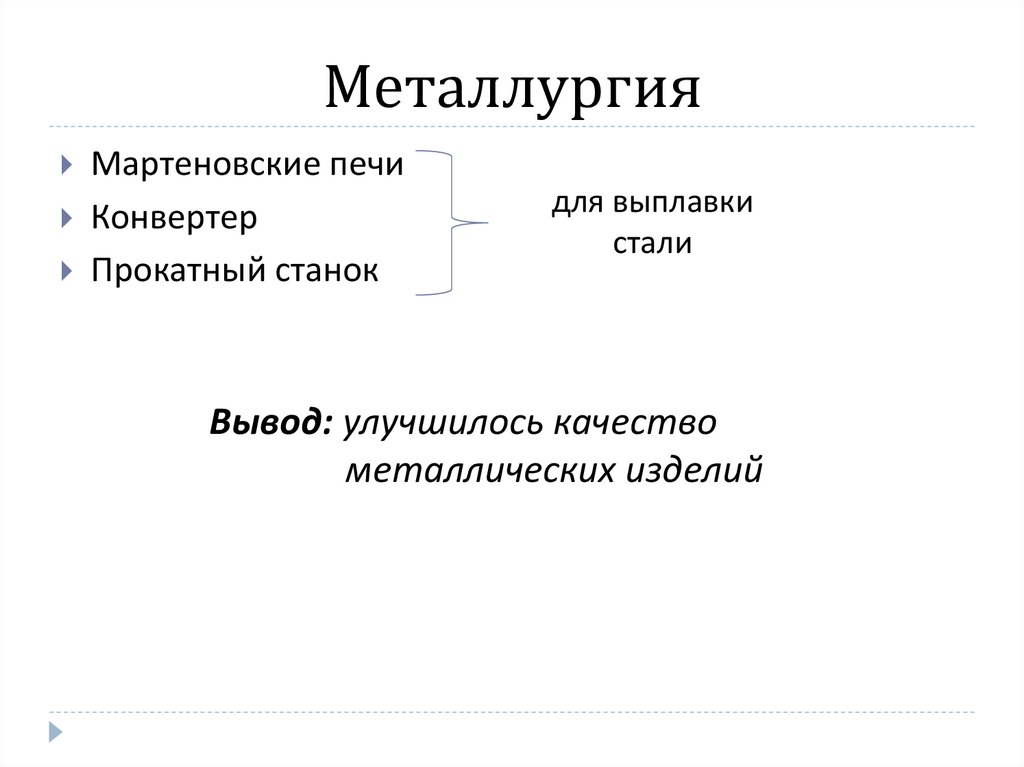Металлургия