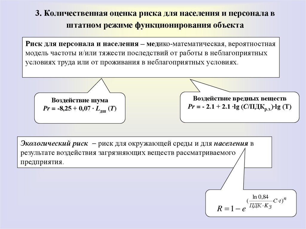 Категории риска причинения вреда ущерба