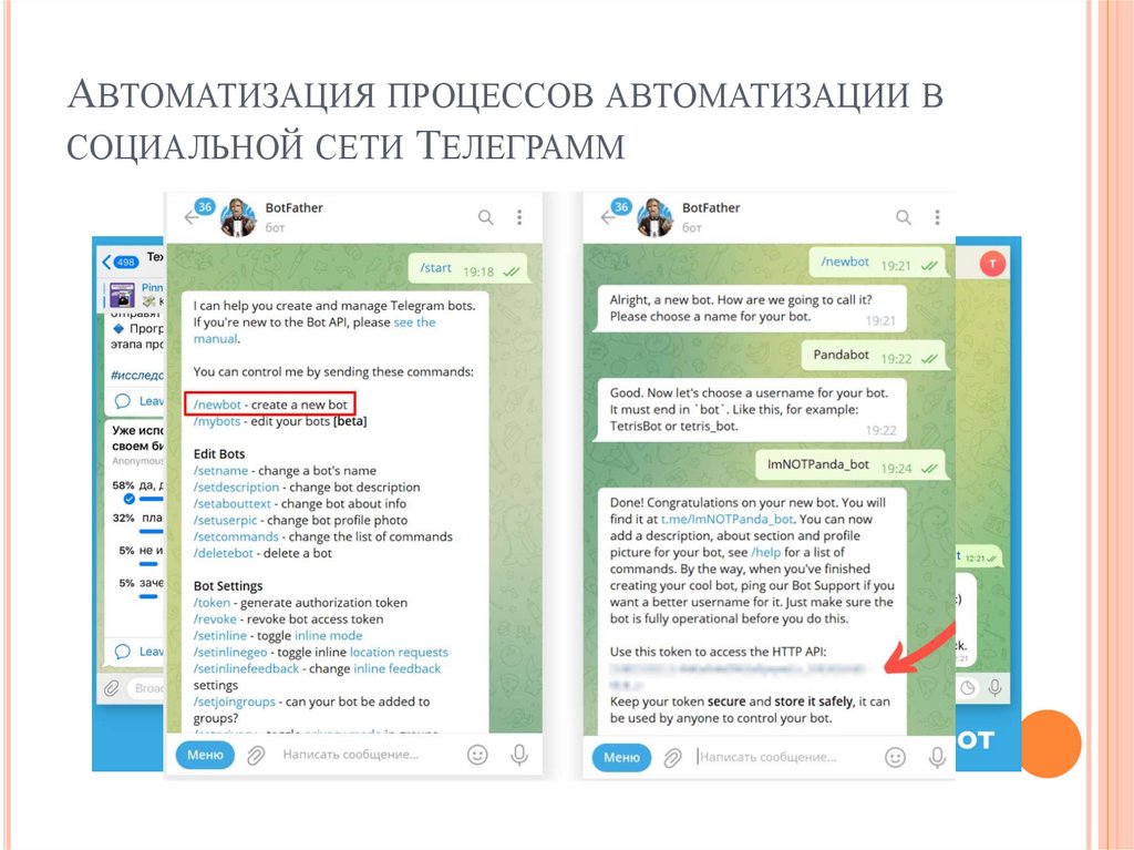 Автоматизация процессов автоматизации в социальной сети Телеграмм