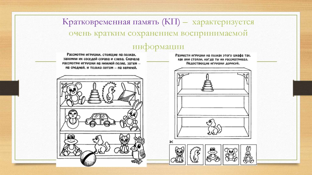 Кратковременная память презентация