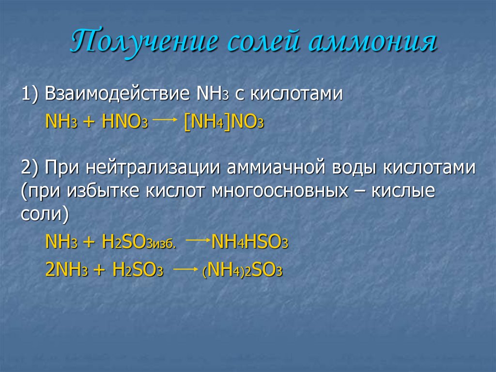 Получили nh3 реакцией. Взаимодействие соли аммония с кислотами. Nh3 это соль. Аммиачная соль. Nh3 реакции.