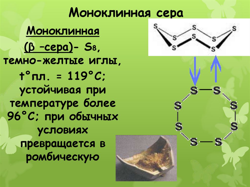 Моноклинная сера