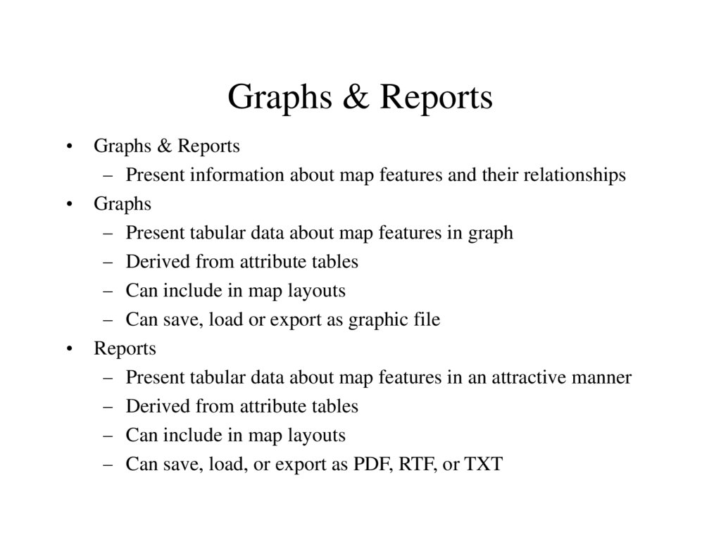 Graphs & Reports