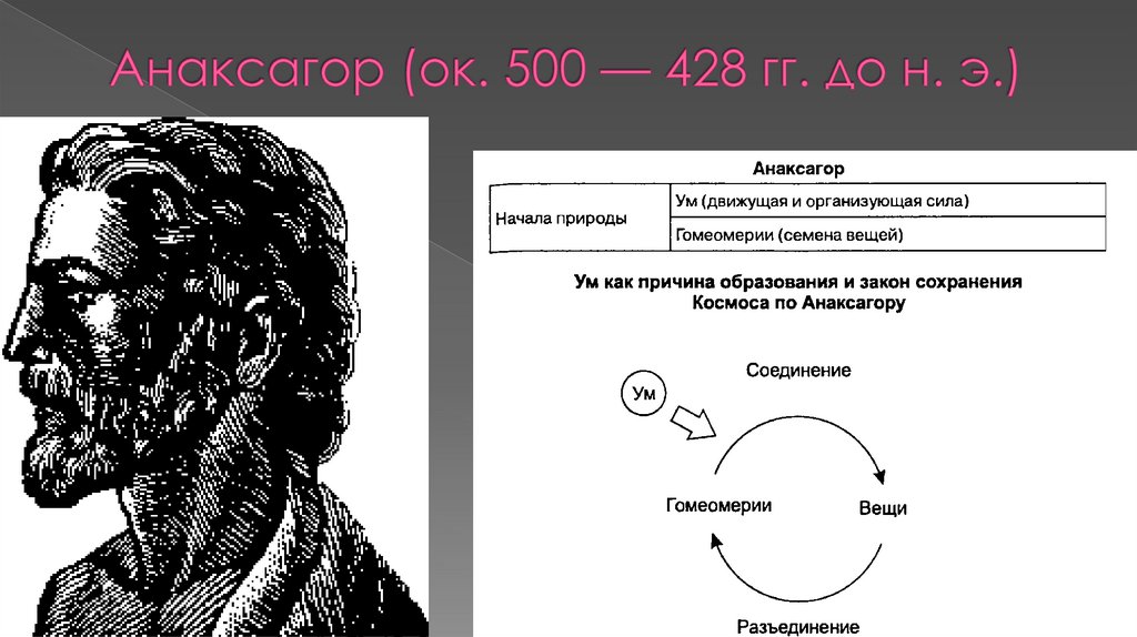 Анаксагор (ок. 500 — 428 гг. до н. э.)