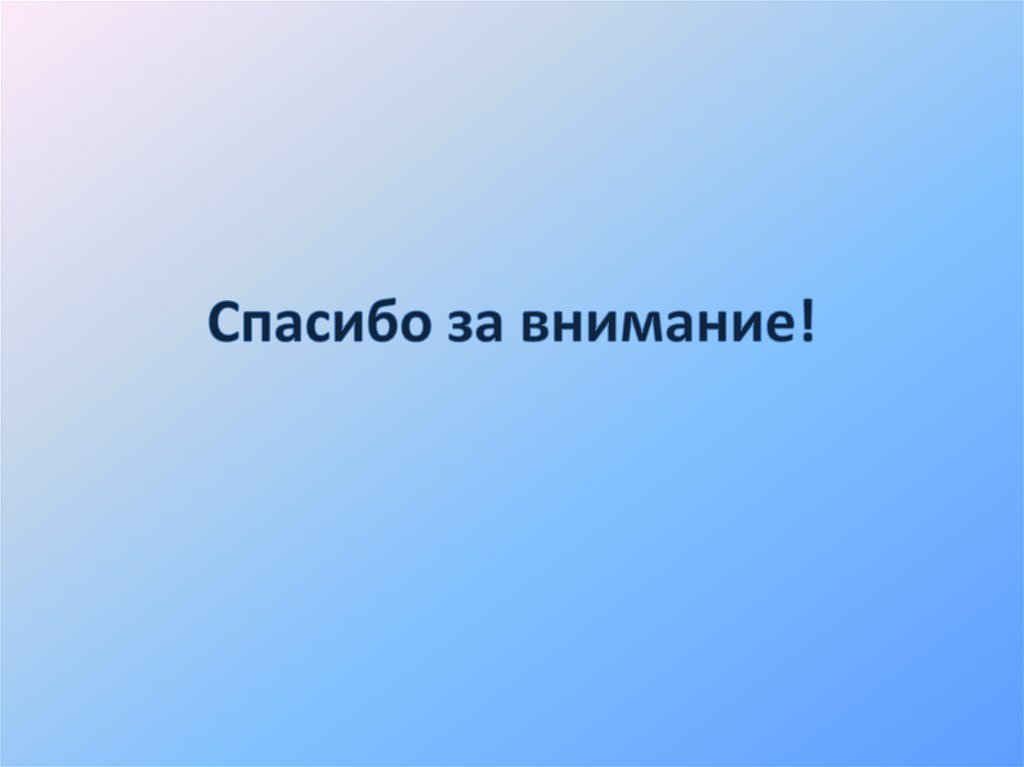 Спасибо за внимание!
