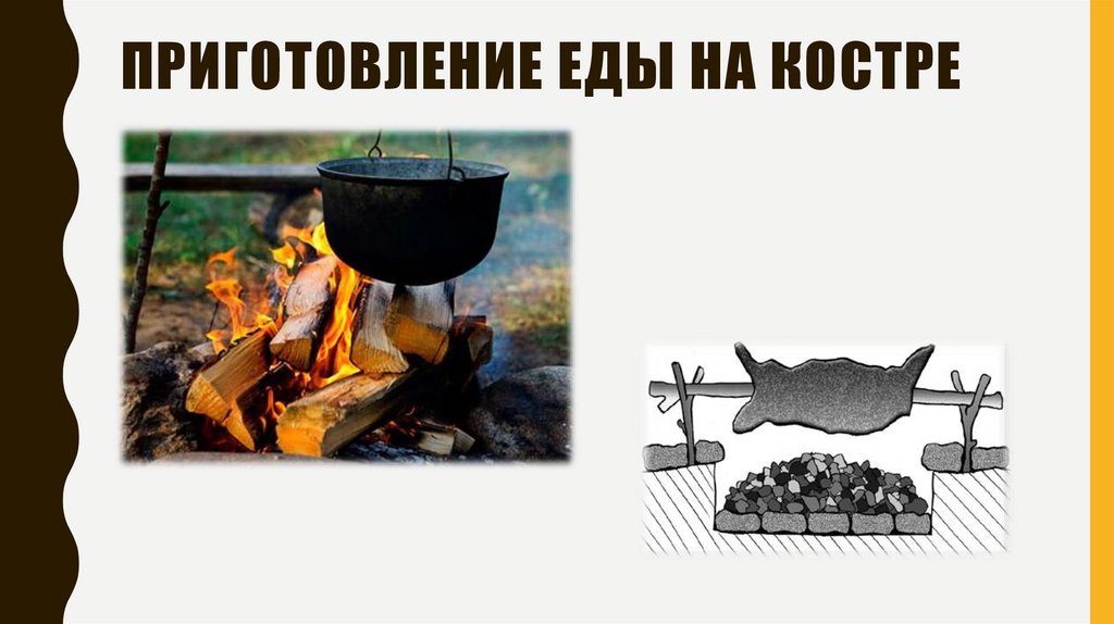 Приготовление еды на костре