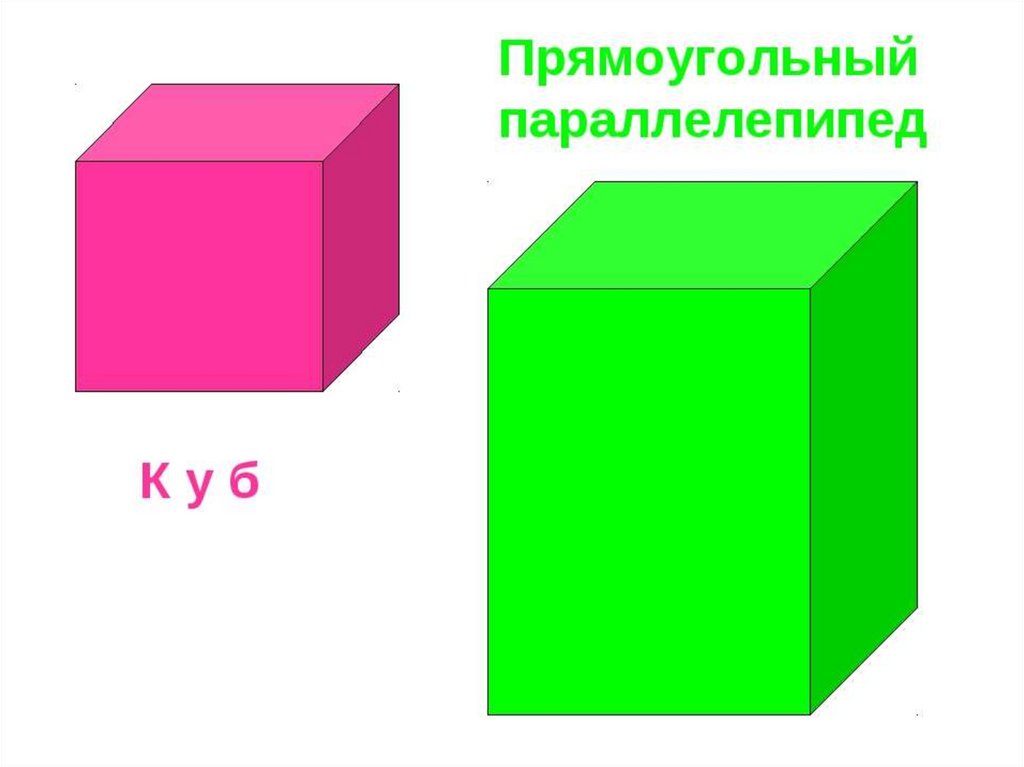 2 параллелепипед куб. Куб параллелепипед. Куб прямоугольный параллелепипед. Параллелепипед зеленый. Изображение Куба и параллелепипеда.