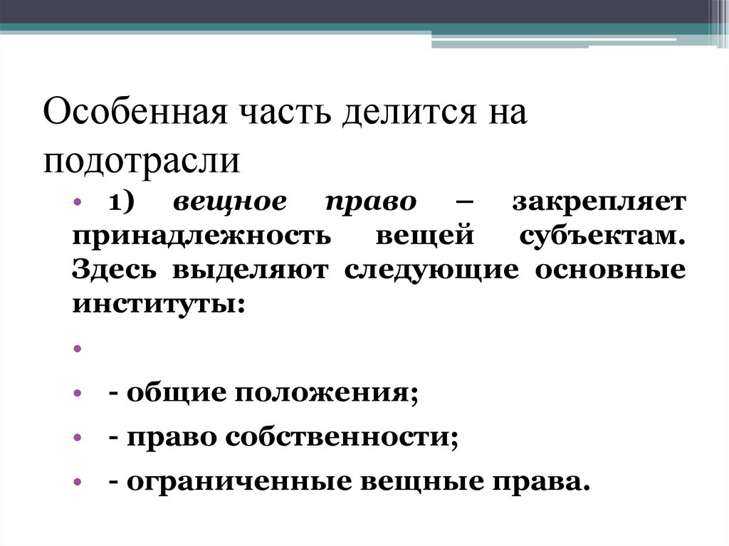 Жилищное право подотрасль